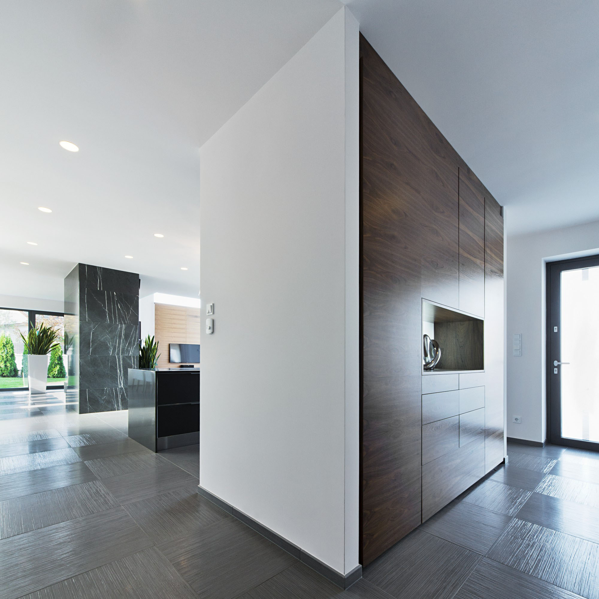 A Stunning Contemporary Home with Asymmetrical Facade and Unique Look in Budapest, Hungary by Sandor Duzs and Architema (14)