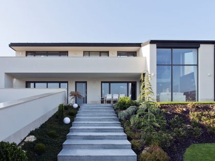 A Stunning Contemporary Home with Asymmetrical Facade and Unique Look in Budapest, Hungary by Sandor Duzs and Architema (2)