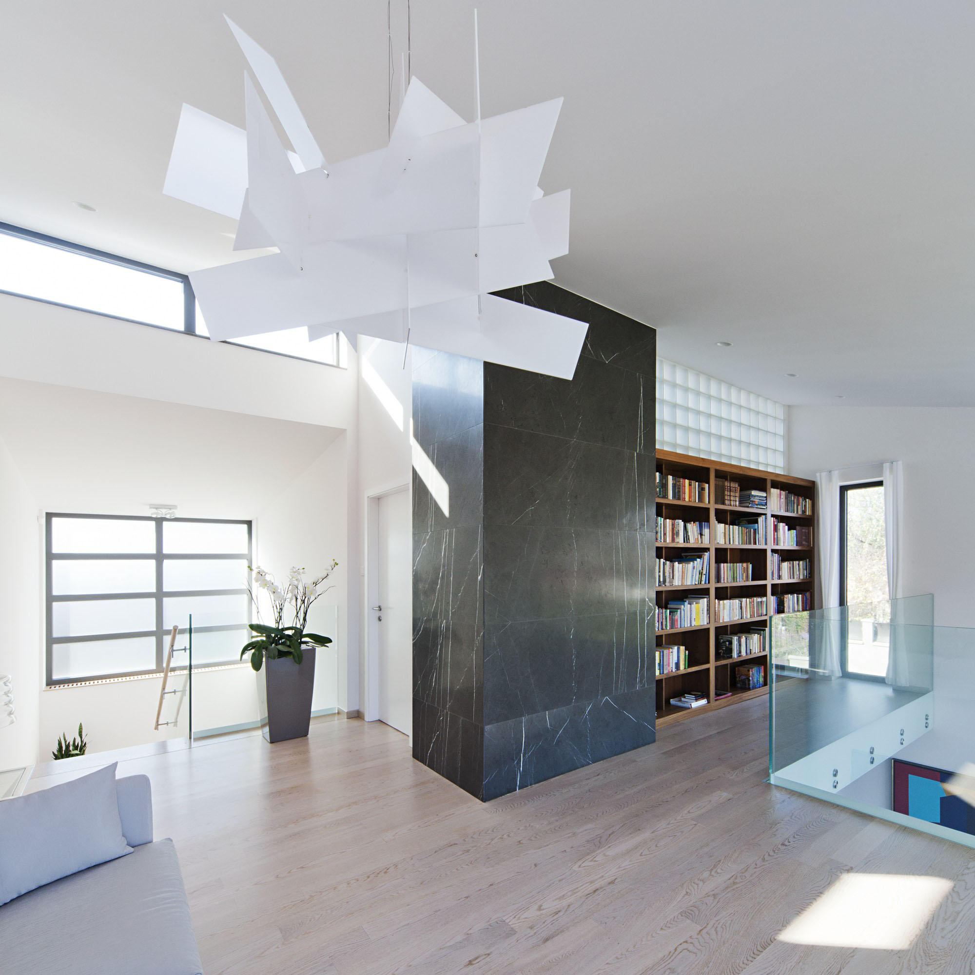 A Stunning Contemporary Home with Asymmetrical Facade and Unique Look in Budapest, Hungary by Sandor Duzs and Architema (20)