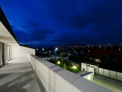 A Stunning Contemporary Home with Asymmetrical Facade and Unique Look in Budapest, Hungary by Sandor Duzs and Architema (49)