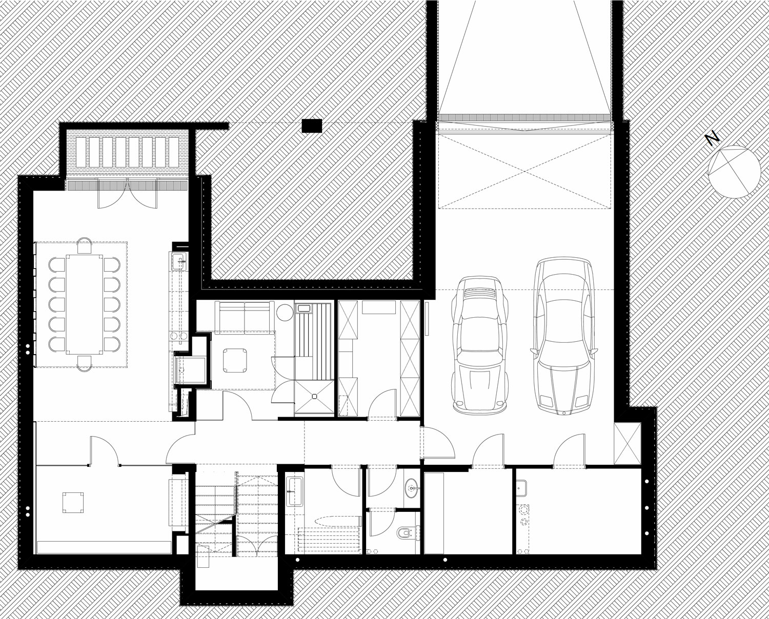 A Stunning Contemporary Home with Asymmetrical Facade and Unique Look in Budapest, Hungary by Sandor Duzs and Architema (50)