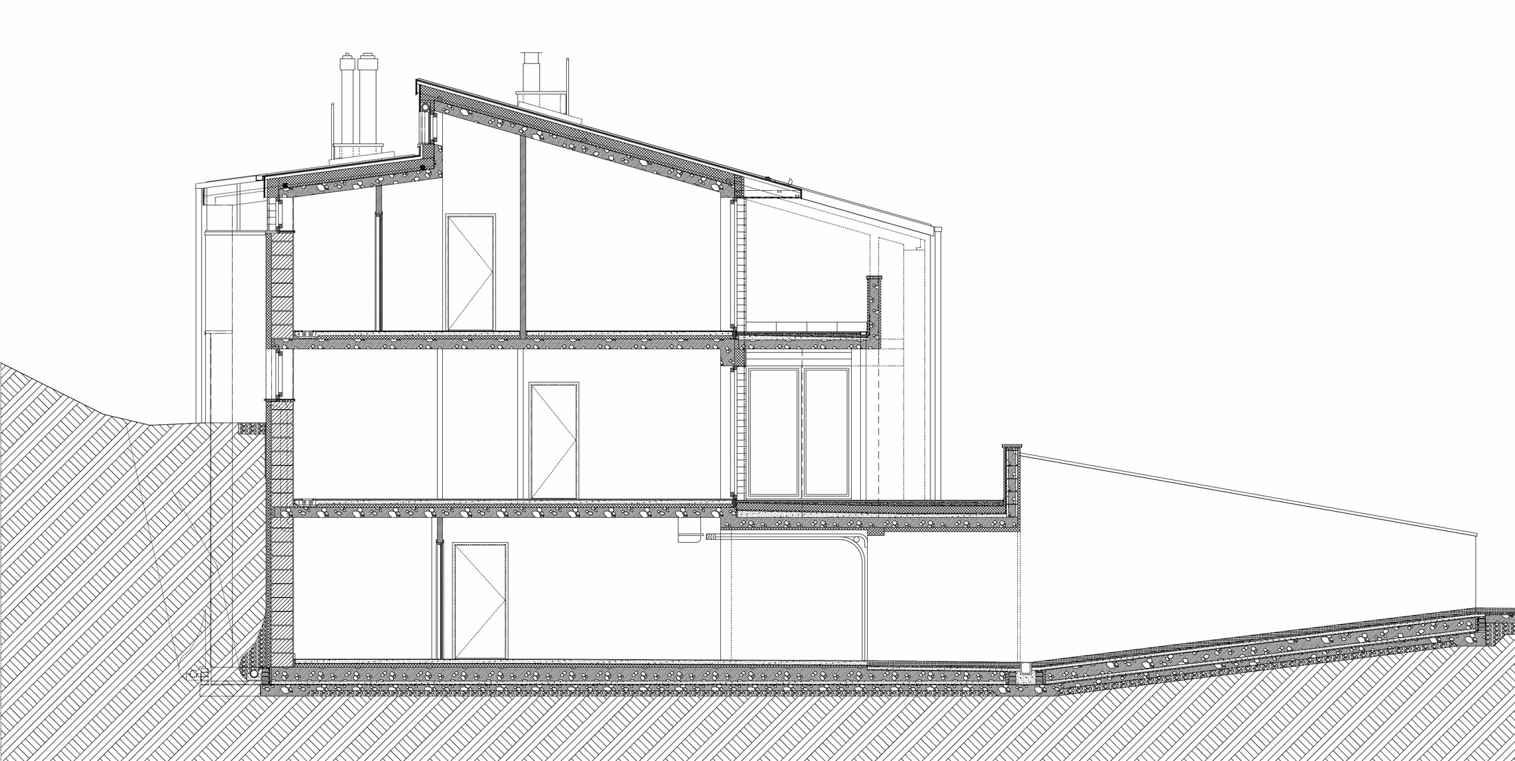 A Stunning Contemporary Home with Asymmetrical Facade and Unique Look in Budapest, Hungary by Sandor Duzs and Architema (53)
