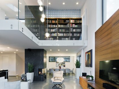 A Stunning Contemporary Home with Asymmetrical Facade and Unique Look in Budapest, Hungary by Sandor Duzs and Architema (6)