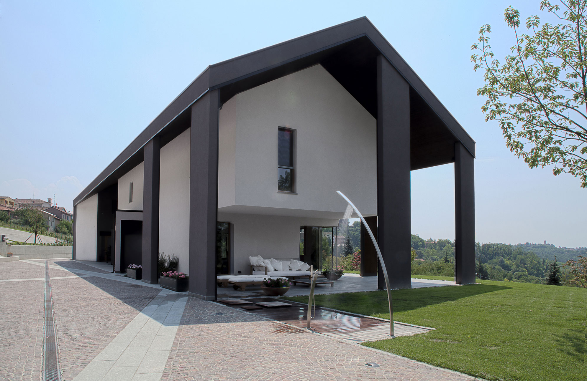 A Stunning Contemporary Home with Natural Wood Frames in Area Novara, Italy by Diego Bortolato (1)
