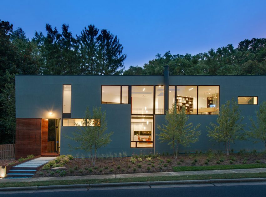 A Stunning Contemporary Home with Stylish Industrial Interiors in Alexandria by Robert M. Gurney Architect (14)