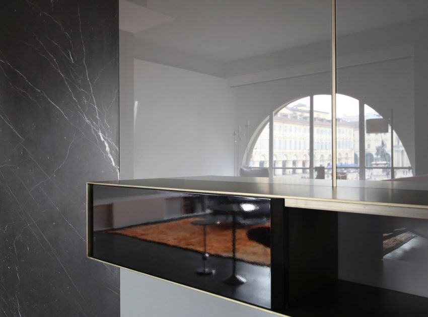 A Stunning Mezzanine Apartment with Unconventional and Spectacular Views in Turin, Italy by UdA (13)