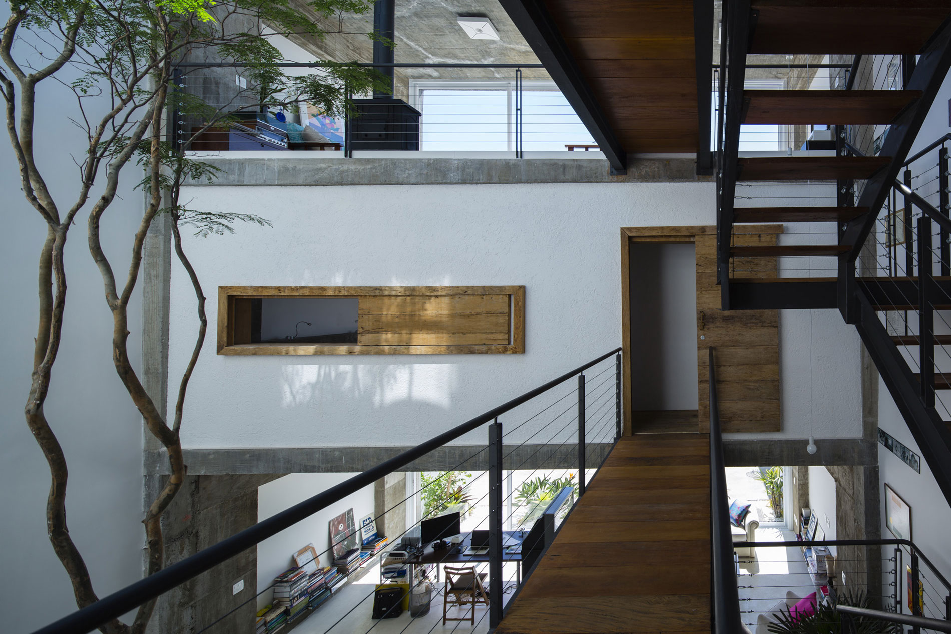 A Stunning Modern Home with Exposed Concrete and Industrial Style in São Paulo by Bonina Arquitetura (8)