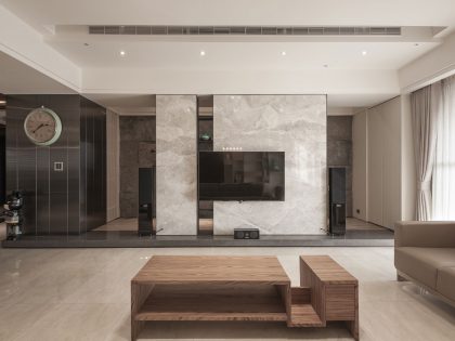 A Stunning Modern Minimalist Loft with Comfortable Interiors in Gushan District