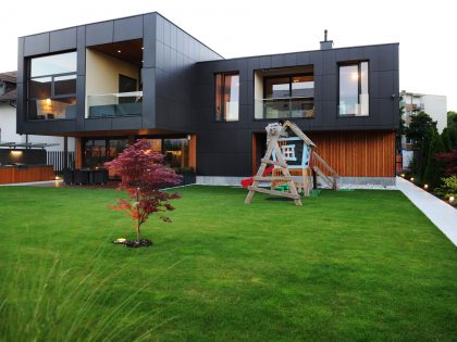 A Stunning Rectangular-Shaped House with Splendid and Neutral Interiors in Ljubljana, Slovenia by Primož Novak & Demšar arhitekti d.o.o (1)