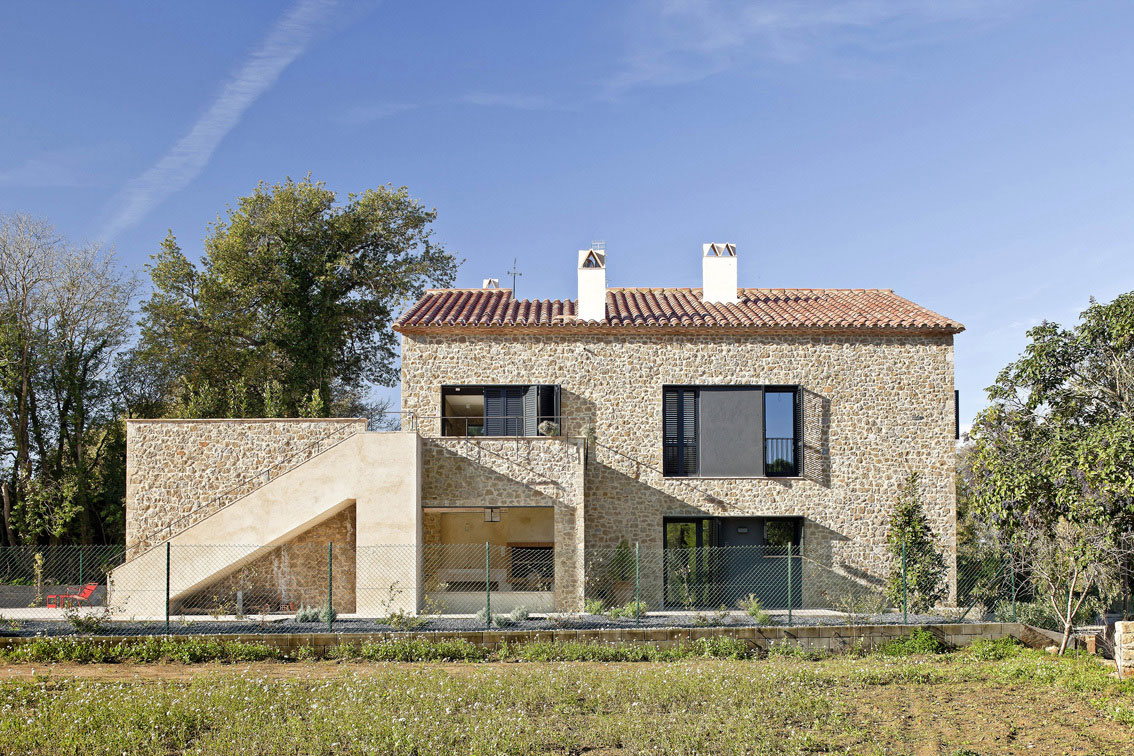 A Stunning Stone Home with Four Winds and Gabled Roof in Empordà, Spain by Núria Selva Villaronga (2)
