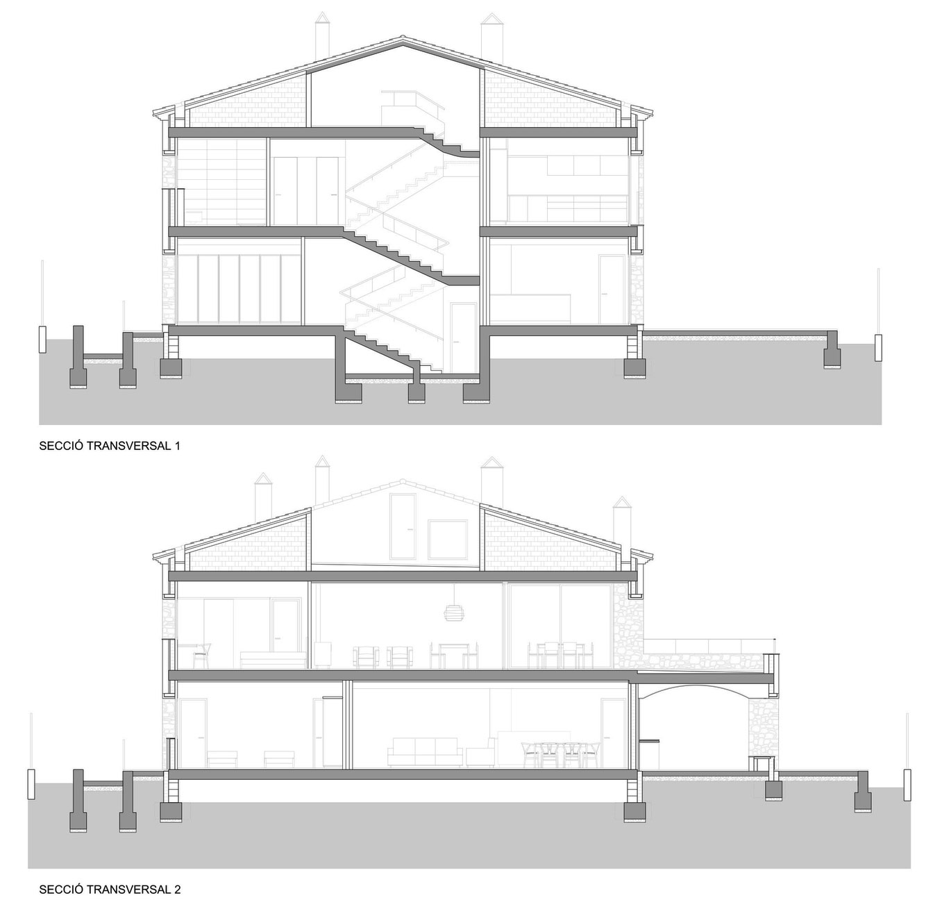 A Stunning Stone Home with Four Winds and Gabled Roof in Empordà, Spain by Núria Selva Villaronga (22)