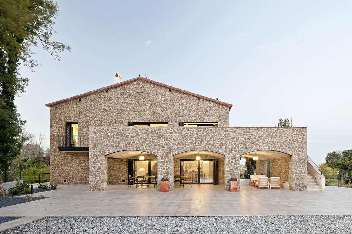 A Stunning Stone Home with Four Winds and Gabled Roof in Empordà, Spain by Núria Selva Villaronga (5)
