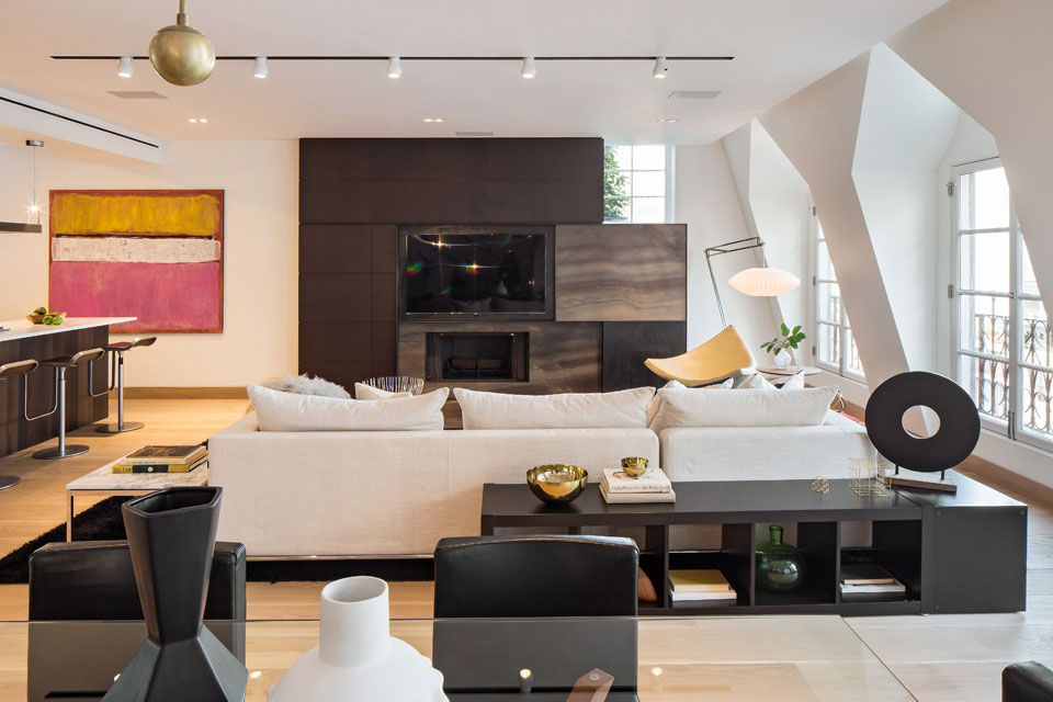 A Stunning Two-Story Penthouse with Large Terraces and Multiple Skylights in Tribeca by Turett Collaborative Architecture (1)