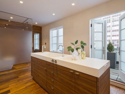 A Stunning Two-Story Penthouse with Large Terraces and Multiple Skylights in Tribeca by Turett Collaborative Architecture (11)