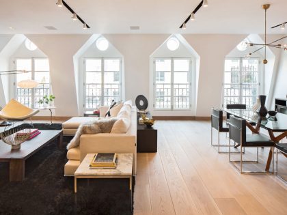 A Stunning Two-Story Penthouse with Large Terraces and Multiple Skylights in Tribeca by Turett Collaborative Architecture (2)