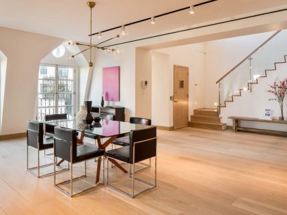 A Stunning Two-Story Penthouse with Large Terraces and Multiple Skylights in Tribeca by Turett Collaborative Architecture (5)