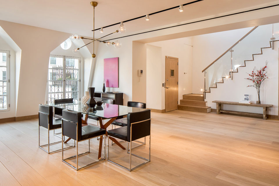 A Stunning Two-Story Penthouse with Large Terraces and Multiple Skylights in Tribeca by Turett Collaborative Architecture (5)