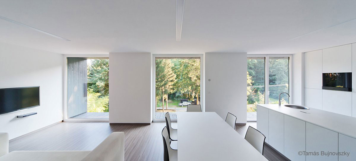 A Stunning Wood and Stone House with Luminous and Elegant Interior in Koszeg, Hungary by Béres Architects (12)
