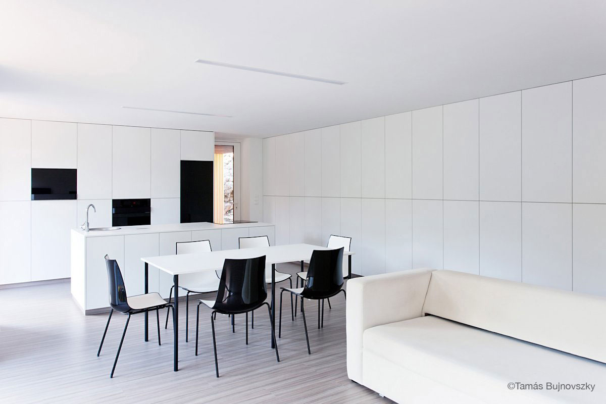 A Stunning Wood and Stone House with Luminous and Elegant Interior in Koszeg, Hungary by Béres Architects (14)