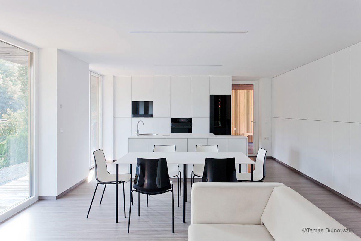 A Stunning Wood and Stone House with Luminous and Elegant Interior in Koszeg, Hungary by Béres Architects (15)