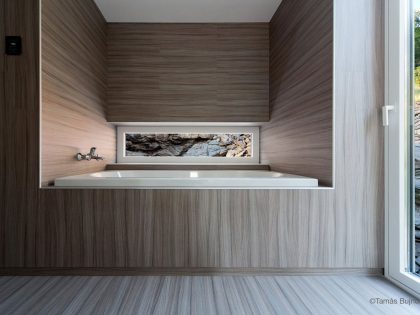 A Stunning Wood and Stone House with Luminous and Elegant Interior in Koszeg, Hungary by Béres Architects (17)