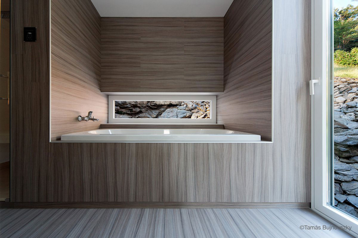 A Stunning Wood and Stone House with Luminous and Elegant Interior in Koszeg, Hungary by Béres Architects (17)