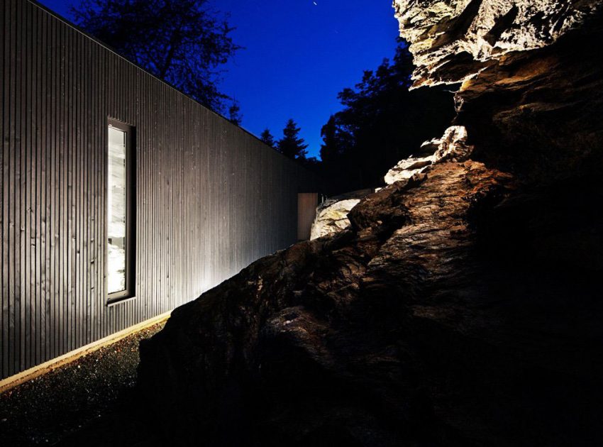 A Stunning Wood and Stone House with Luminous and Elegant Interior in Koszeg, Hungary by Béres Architects (20)