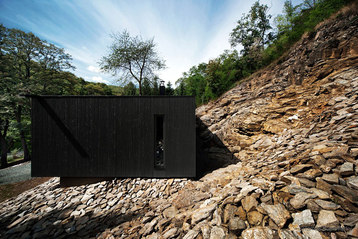 A Stunning Wood and Stone House with Luminous and Elegant Interior in Koszeg, Hungary by Béres Architects (7)