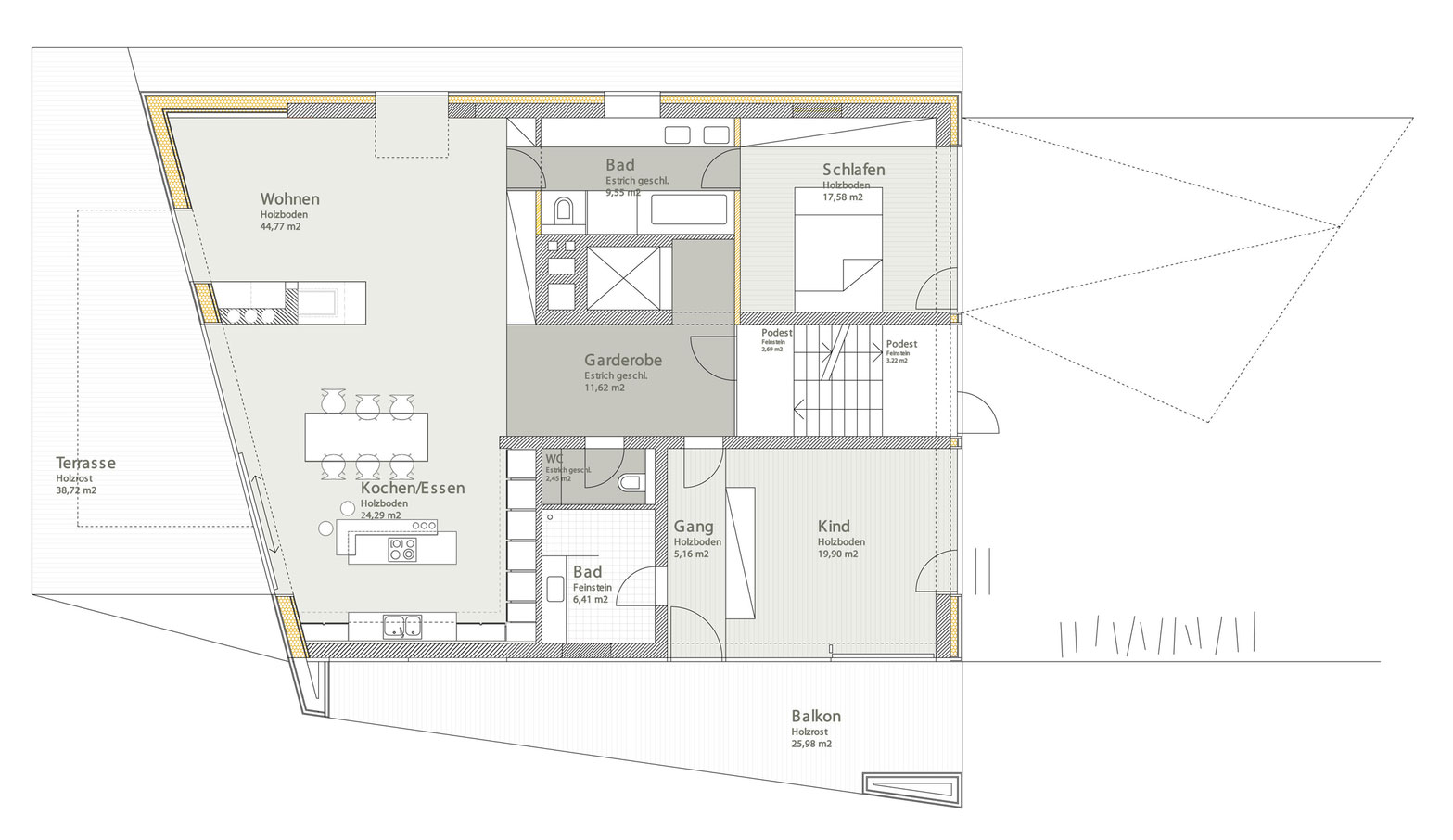 A Stunning and Spacious Contemporary Home Overlooking the Alpine Foothills in Linz by destilat (19)