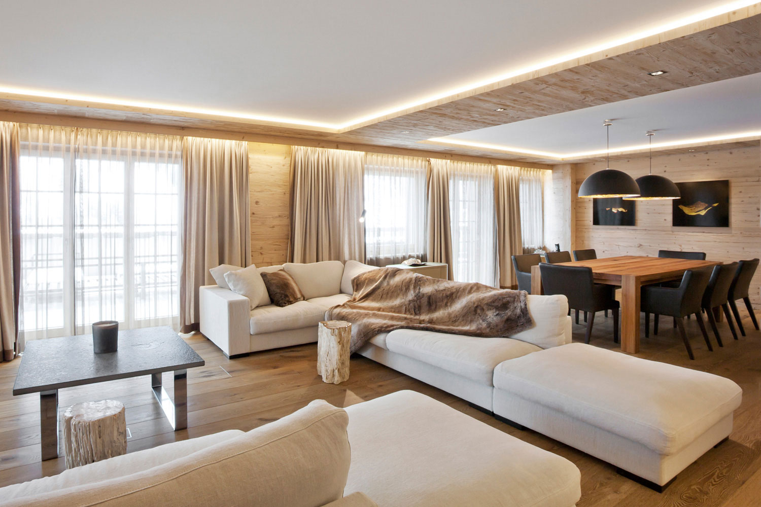 A Stylish Contemporary Apartment Blend of Warmth and Elegance in Rougemont, Switzerland by Plusdesign (1)