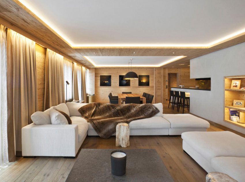 A Stylish Contemporary Apartment Blend of Warmth and Elegance in Rougemont, Switzerland by Plusdesign (2)