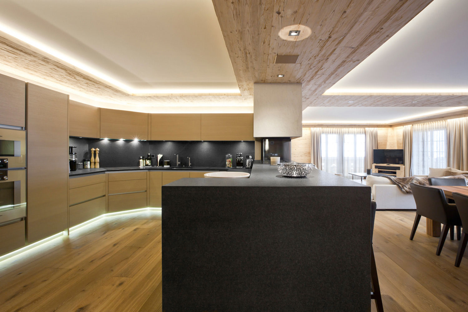 A Stylish Contemporary Apartment Blend of Warmth and Elegance in Rougemont, Switzerland by Plusdesign (4)