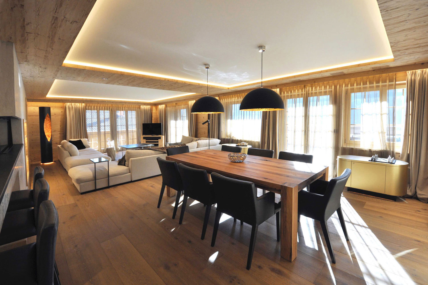 A Stylish Contemporary Apartment Blend of Warmth and Elegance in Rougemont, Switzerland by Plusdesign (6)
