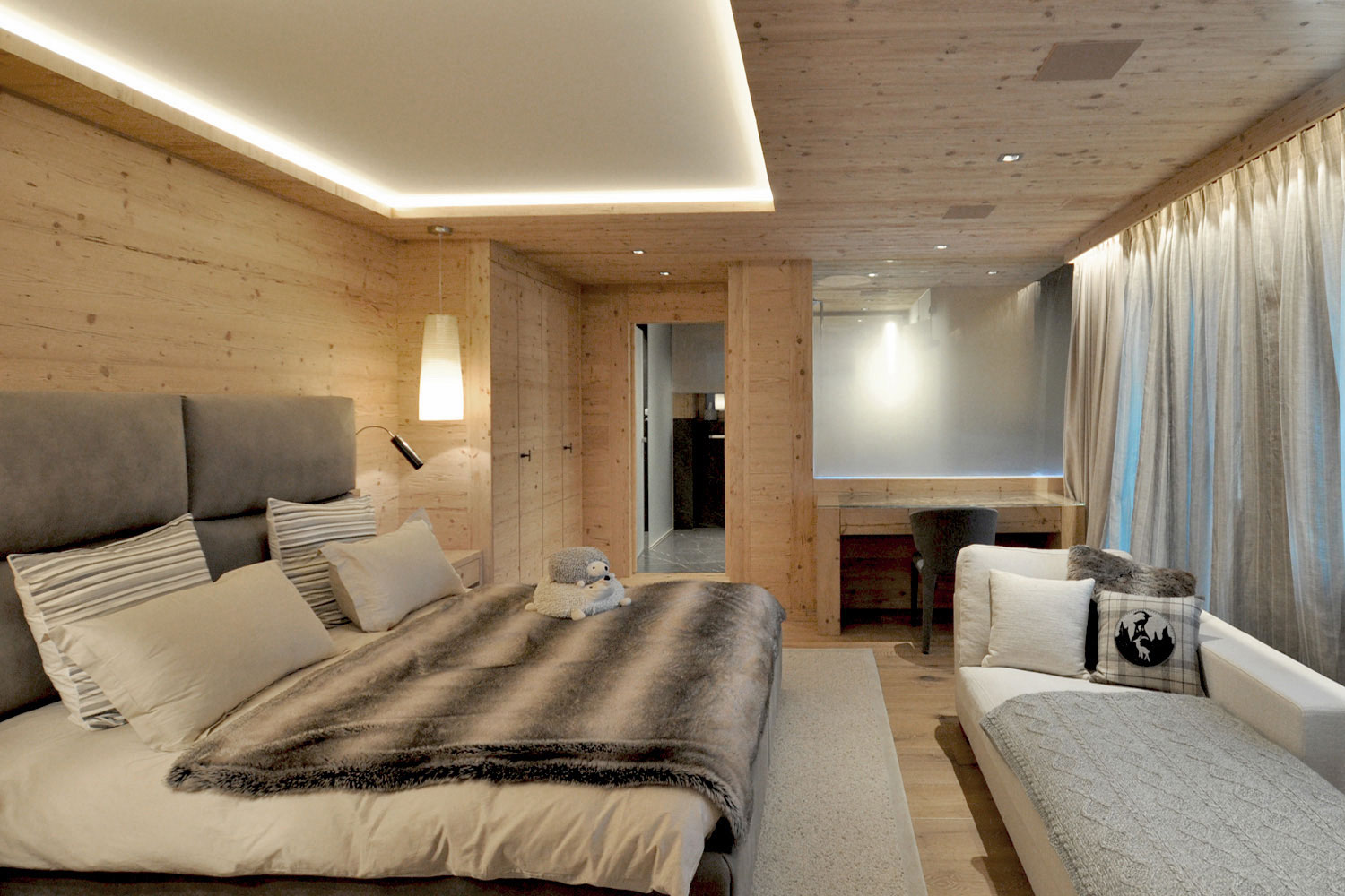 A Stylish Contemporary Apartment Blend of Warmth and Elegance in Rougemont, Switzerland by Plusdesign (9)