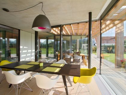 A Stylish Contemporary Home of Stone, Wood and Glass Elements in Palkovice, Czech Republic by Qarta Architektura (16)