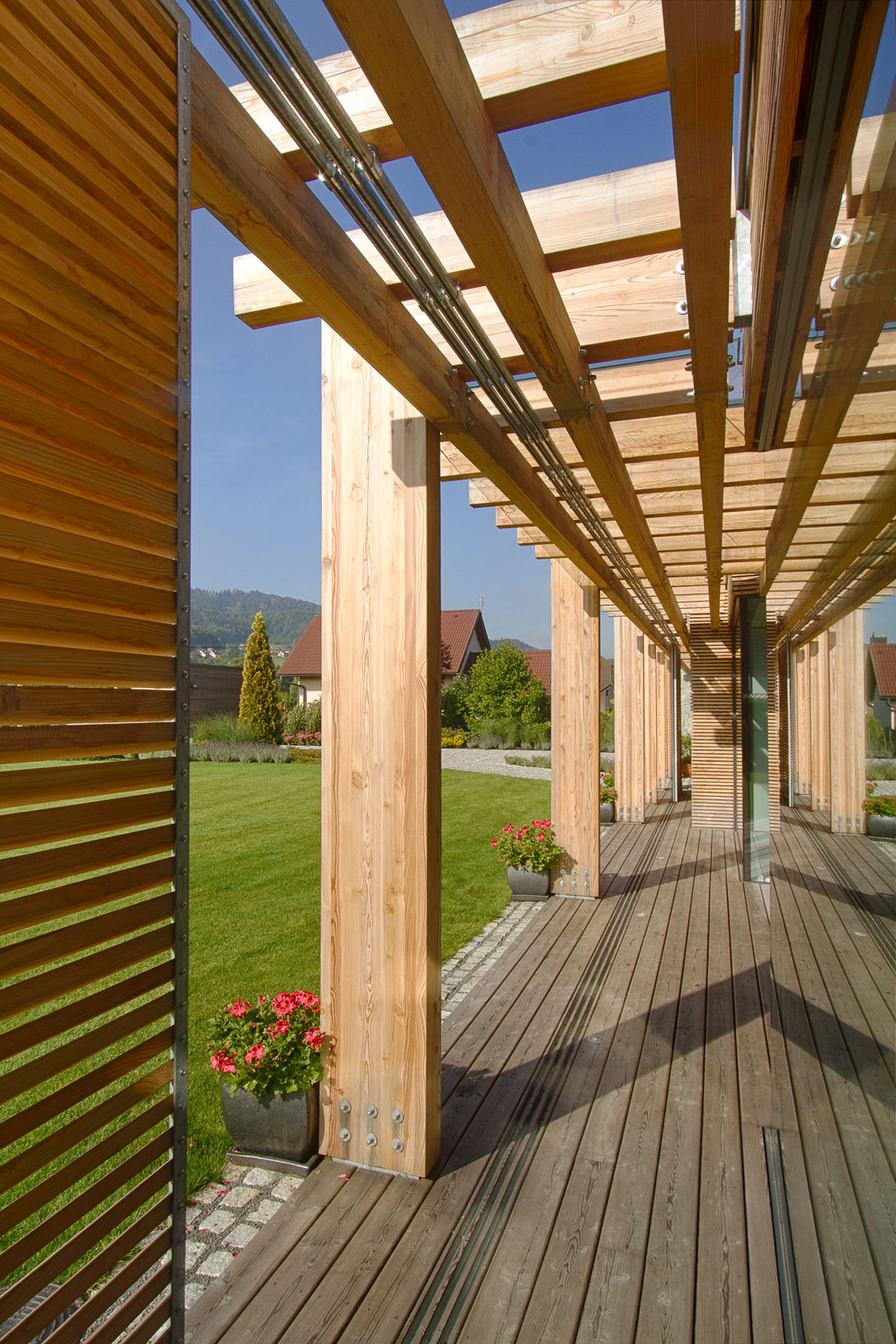 A Stylish Contemporary Home of Stone, Wood and Glass Elements in Palkovice, Czech Republic by Qarta Architektura (6)