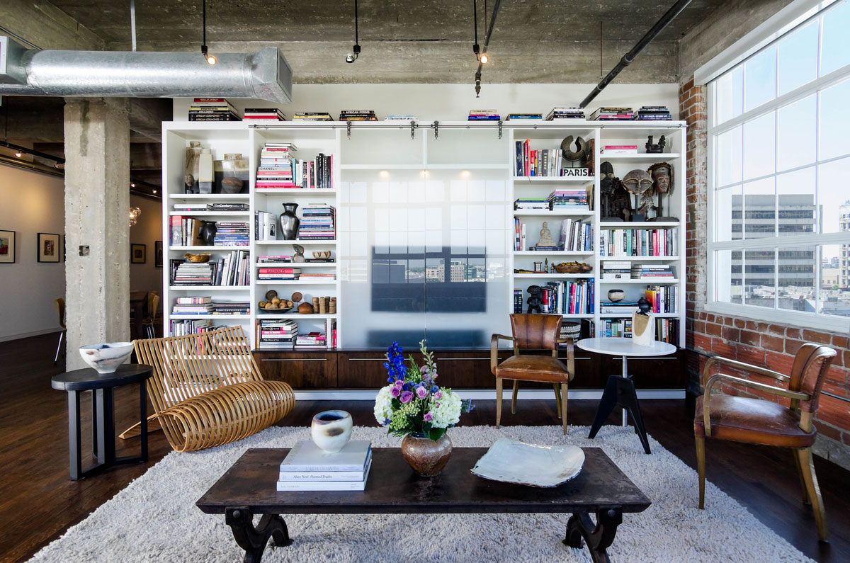 A Stylish Contemporary Loft with Exposed Brick and Concrete Ceilings in Houston, Texas by CONTENT Architecture (3)