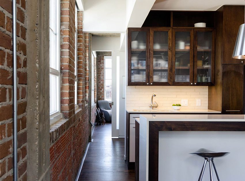 A Stylish Contemporary Loft with Exposed Brick and Concrete Ceilings in Houston, Texas by CONTENT Architecture (5)