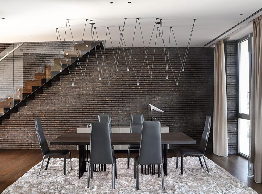 A Stylish Duplex Penthouse with Timeless and Modern Interiors in Belgrade, Serbia by Aleksandar Savikin (13)