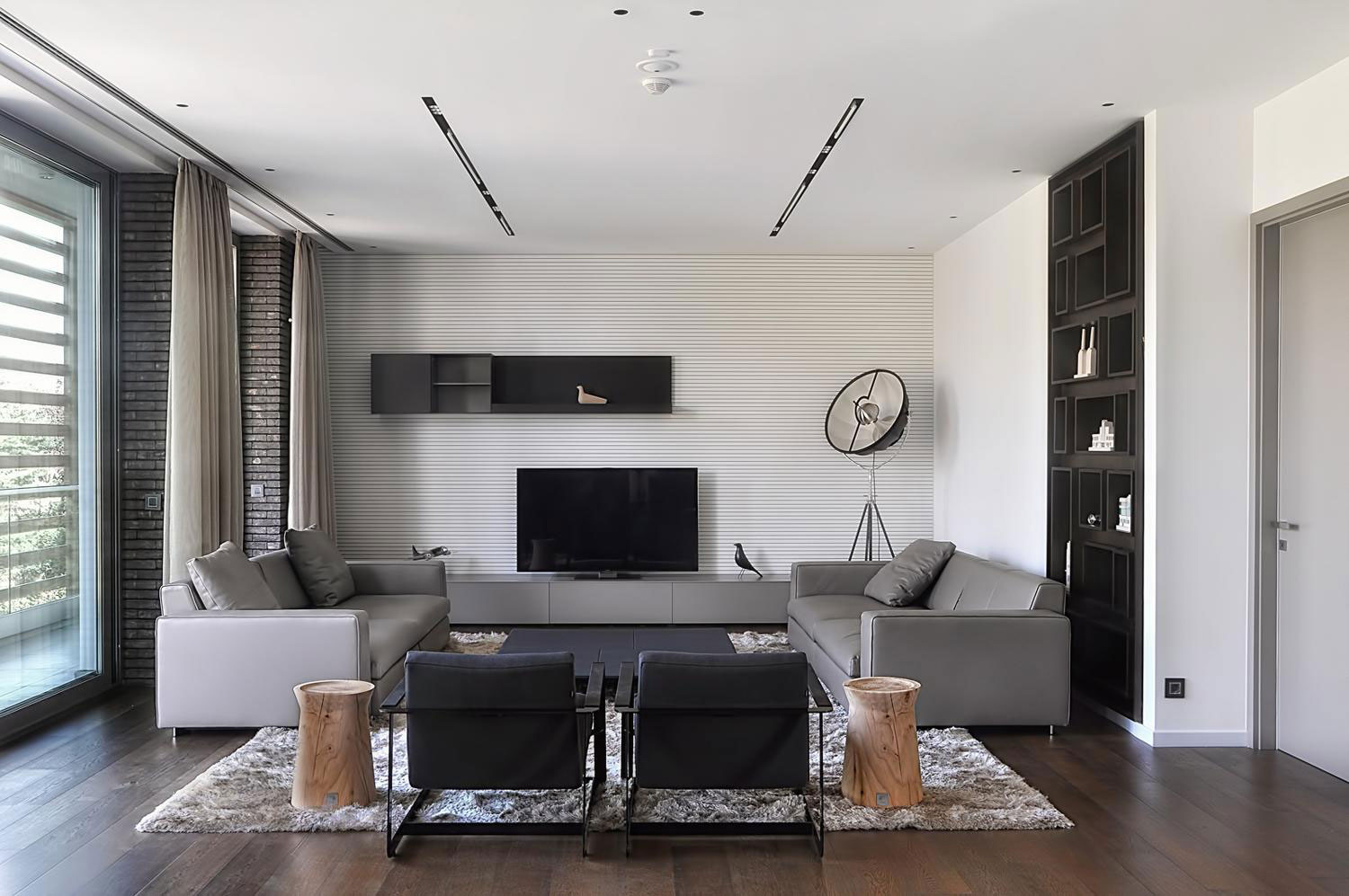 A Stylish Duplex Penthouse with Timeless and Modern Interiors in Belgrade, Serbia by Aleksandar Savikin (2)