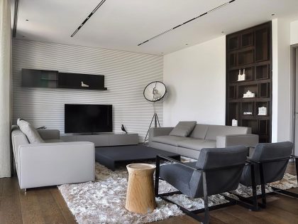 A Stylish Duplex Penthouse with Timeless and Modern Interiors in Belgrade, Serbia by Aleksandar Savikin (5)