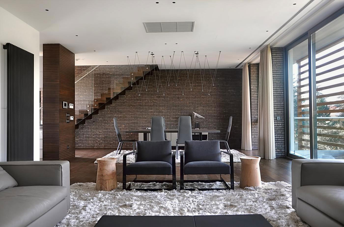 A Stylish Duplex Penthouse with Timeless and Modern Interiors in Belgrade, Serbia by Aleksandar Savikin (7)