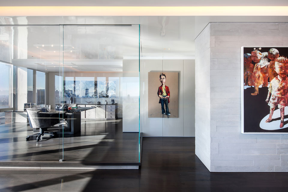 A Stylish Luxury Penthouse Apartment with Lots of Unique Art Character in Manhattan by Turett Collaborative Architecture (3)