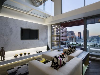A Stylish Modern Duplex Apartment with Trendy and Luxurious Interiors in Cape Town by SAOTA (4)