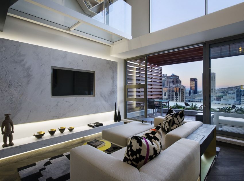 A Stylish Modern Duplex Apartment with Trendy and Luxurious Interiors in Cape Town by SAOTA (4)