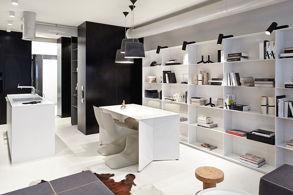 A Stylish Monochrome Apartment Full of Style and Personality in Kiev by Olga Akulova DESIGN (4)