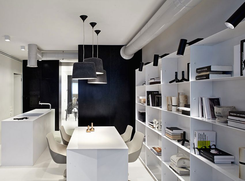A Stylish Monochrome Apartment Full of Style and Personality in Kiev by Olga Akulova DESIGN (7)