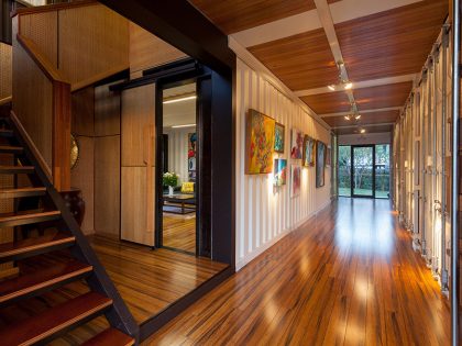 A Stylish and Eco-Friendly Modern Home From Old Shipping Containers in Brisbane, Australia by ZieglerBuild (15)