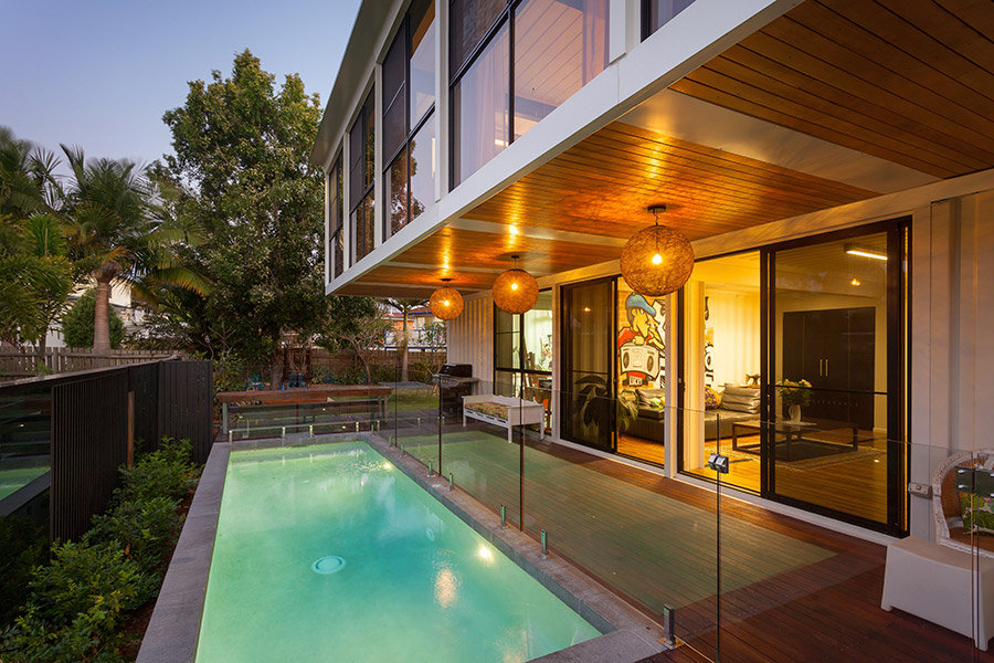 A Stylish and Eco-Friendly Modern Home From Old Shipping Containers in Brisbane, Australia by ZieglerBuild (6)