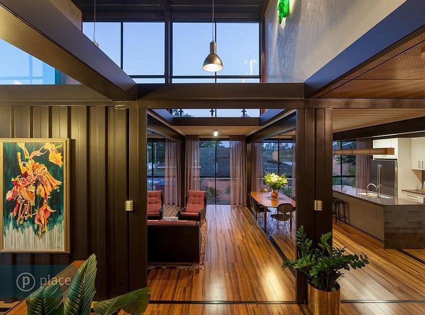 A Stylish and Eco-Friendly Modern Home From Old Shipping Containers in Brisbane, Australia by ZieglerBuild (8)